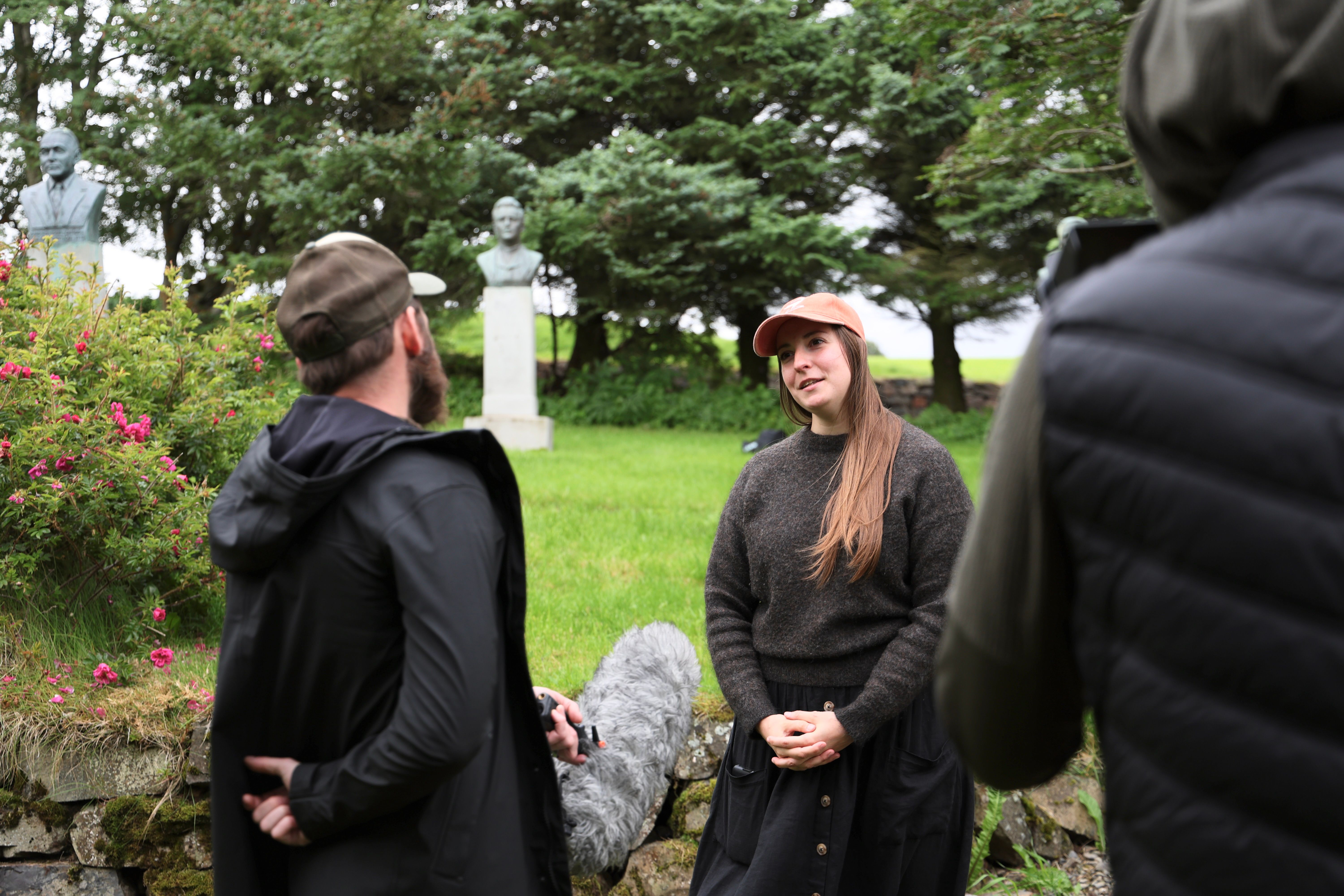 Elisabeth Bernard, verkefnastjóri Mýralífs, kynnti verkefnið Mynd: Bára Huld Beck